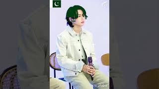 Pakistan flag colors edit on BTS Jungkook🇵🇰 #bts #jungkook #3d #flag #edit #shorts