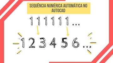Criar sequência numérica automática no AutoCad - ( Tcount )