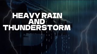 Heavy Rain and Thunderstorms at Night 2 Hours Relaxing Rain Sounds for Sleeping,Study,Insomnia 