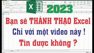 Học excel từ cơ bản đến nâng cao / học excel văn phòng / học excel cho người mới bắt đầu