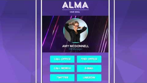 Alma iCard – The new digital business card!