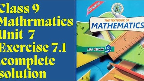 Class 9 Mathematics Unit 7 linear graphs and their Application Exercise 7.1