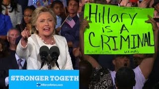 Hillary Clinton responds to protester