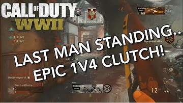 COD: WWII Epic 1v4 Clutch! Search & Destroy w/ Warfighter v7