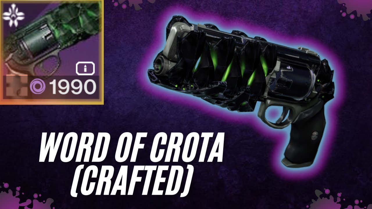 I Finally Crafted a Word of Crota… This Gun is Amazing!