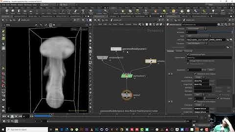 76 Pyro Basics in Houdini Smoke Simulation volume source اساسيات البايرو داخل هوديني محاكة الدخان