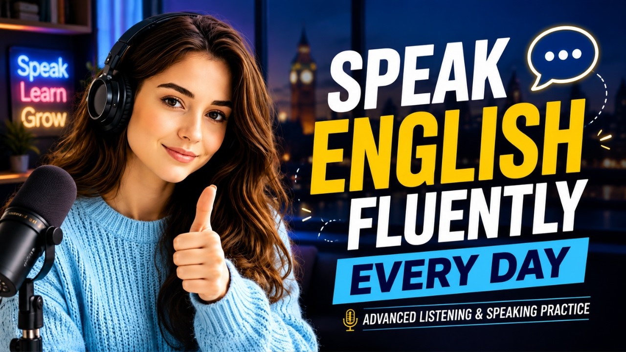 Speak English More Fluently Every Day | Advanced Listening and Speaking ...