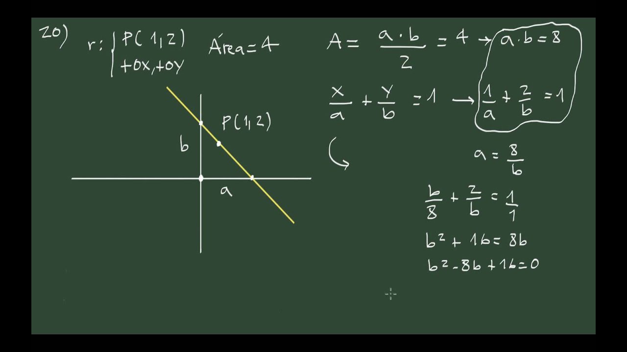 Ejercicio 20 Geometria Analitica Ecuacion De La Recta Que Pasa
