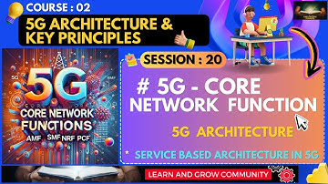 #20 ~ 5G Core Network Functions : Learn AMF, SMF, NRF, PCF and More- 5G Architecture | Course 02 #5g