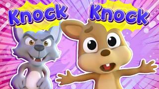 Who Is There? 🚪🐺 | Knock Knock Song for Kids | Fun Animal Nursery Rhyme - Super Kids