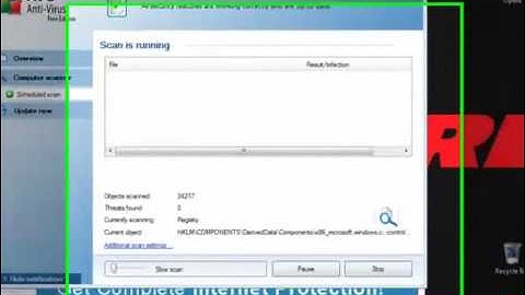 How to manage scheduled scans and clean viruses using AVG Anti Virus Free
