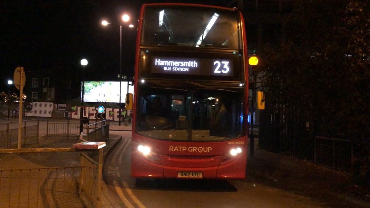 24H Routes 23 & 52 Passing Ladbroke Grove Sainsbury’s at Night (2AM) 29