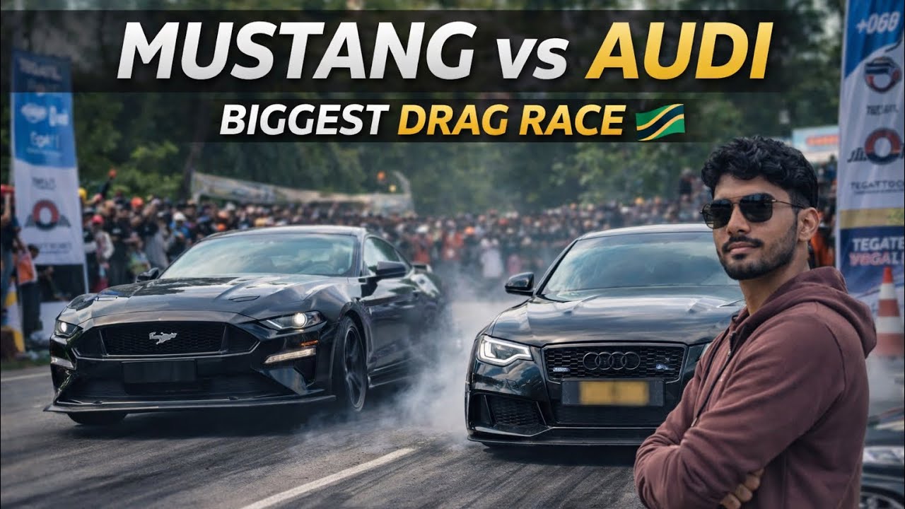 Biggest Drag Race Event in Dar es Salaam 🇹🇿 | Mustang vs Audi | 1JZ Monsters 😈