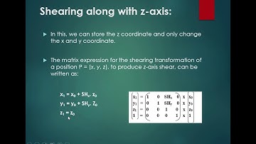 3D SHEAR || Computer Graphics