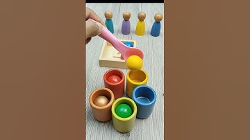 🌈 Oddly Satisfying Color Sorting ASMR #shorts #satisfying #coloring #colorsorting #toys