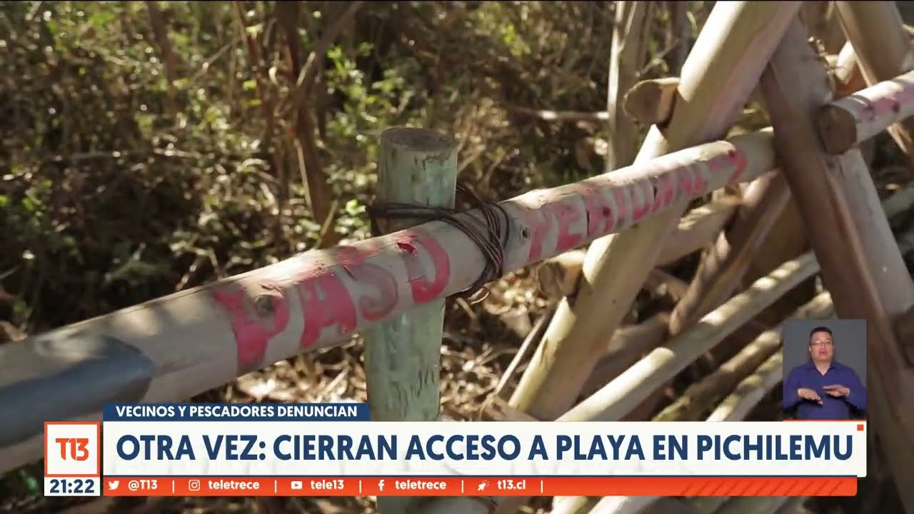 Pichilemu: otra vez cierran acceso a playa