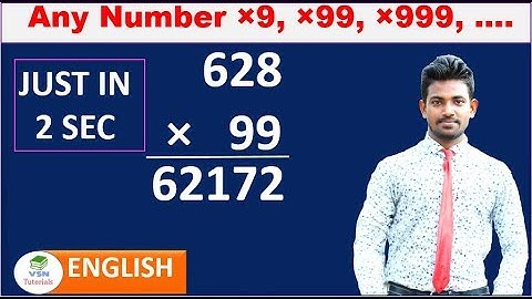 Multiply any number by 9, 99, 999, 9999,...