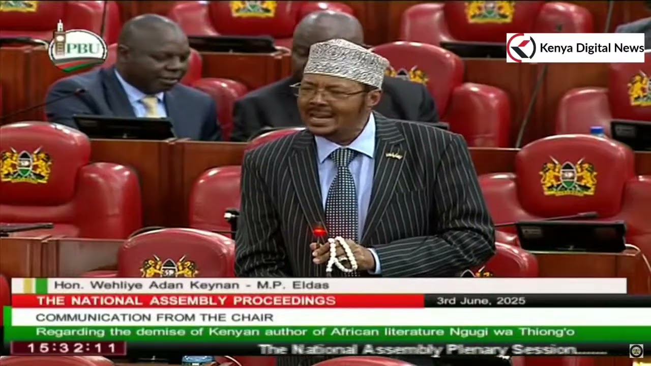 'R.I.P Ngungi Wa Thiong'o,' MP Adan Keynan Eulogises Kenya's Great Author!!