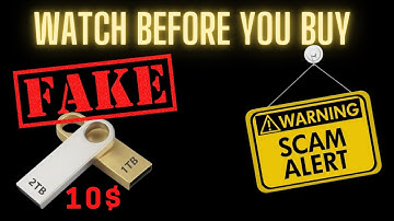 Watch Before You Buy - Fake Usb Drive Scam