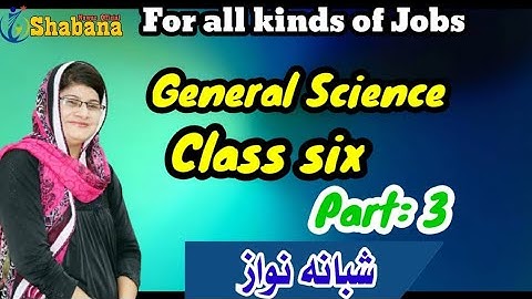 Class 6 Part-3 General Science/IBA/PST-JEST test Preparation/Shabana Nawaz Official