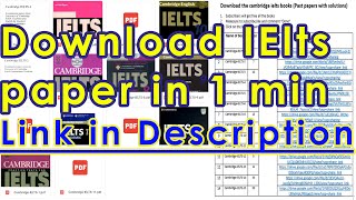How to download Cambridge IELTS books in 30 sec for free| Link in the description. Prepare at HOME!!
