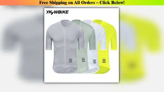 YKYWBIKE Mens Cycling Jersey Short Sleeve Summer Bicycle Jersey Road Bike Shirt Cycling Clothing Br