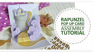 Rapunzel pop up card assembly tutorial