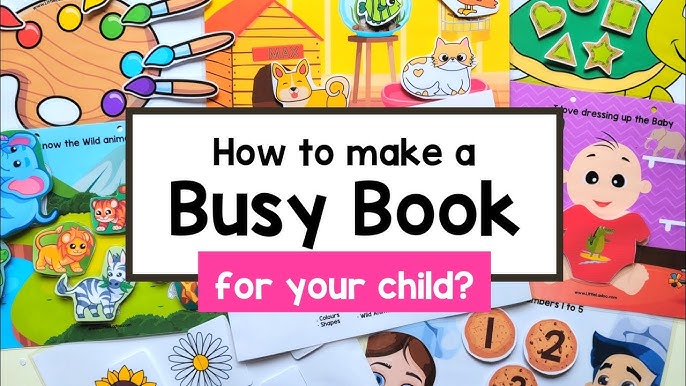 Toddler Busy Book, Learning Binder, Colors Busy Books, Quiet Book, Color  Activity Book