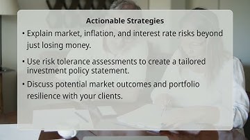 How Should Advisors Prepare Clients For Investment Risks?