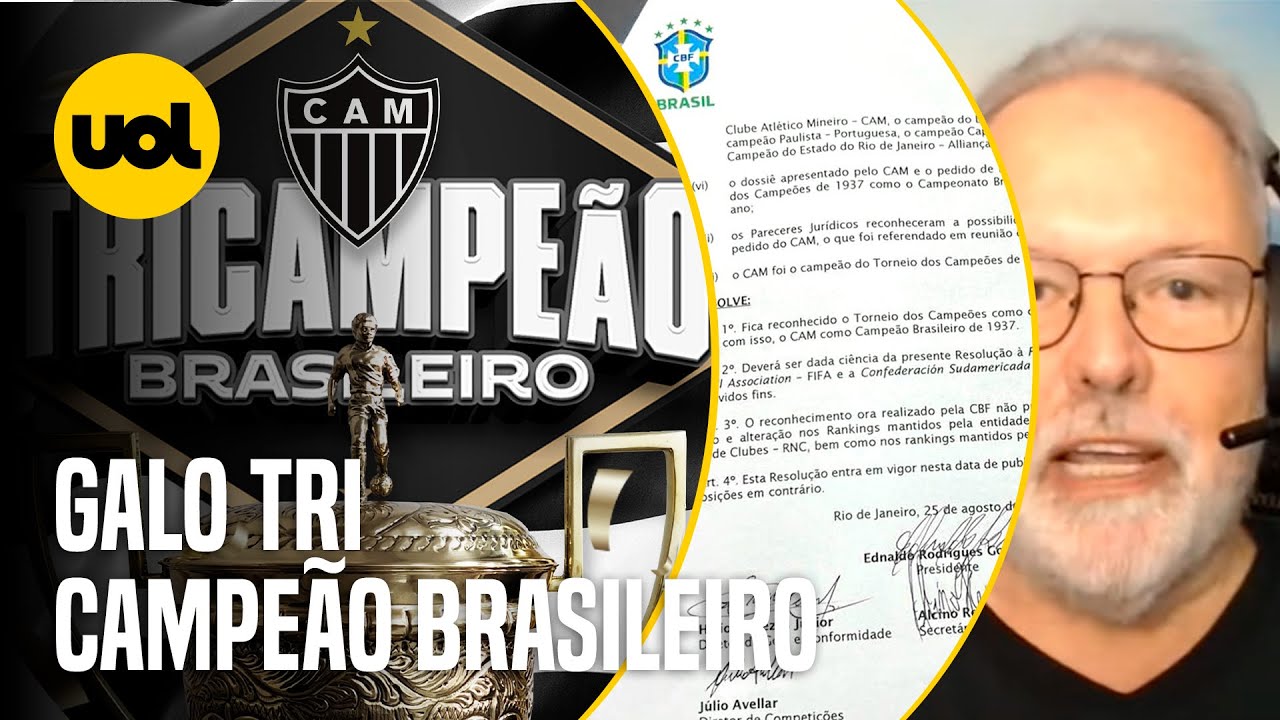 Atlético-MG engrossa dossiê para pedir à CBF reconhecimento de título de  1937 como Brasileirão, atlético-mg