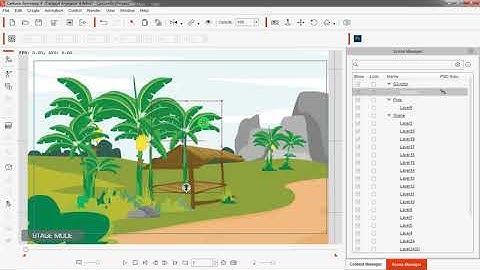 How to make 2d custom tree bone animation in cartoon animator 4