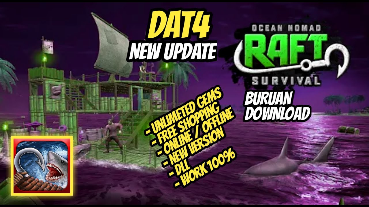 🔴GAMEUPDATE Raft Survival Ocean Nomad Mod Apk Unlimited Money