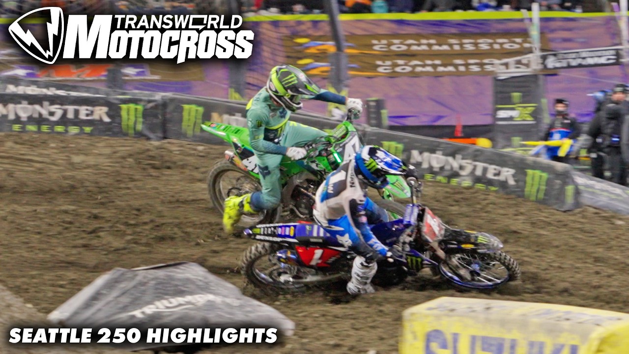 Deegan VS Kitchen Seattle Supercross 2026 [250] Trackside Highlights