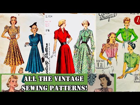 Everything I Sewed in 2024 - Vintage Sewing Patterns Galore! - YouTube