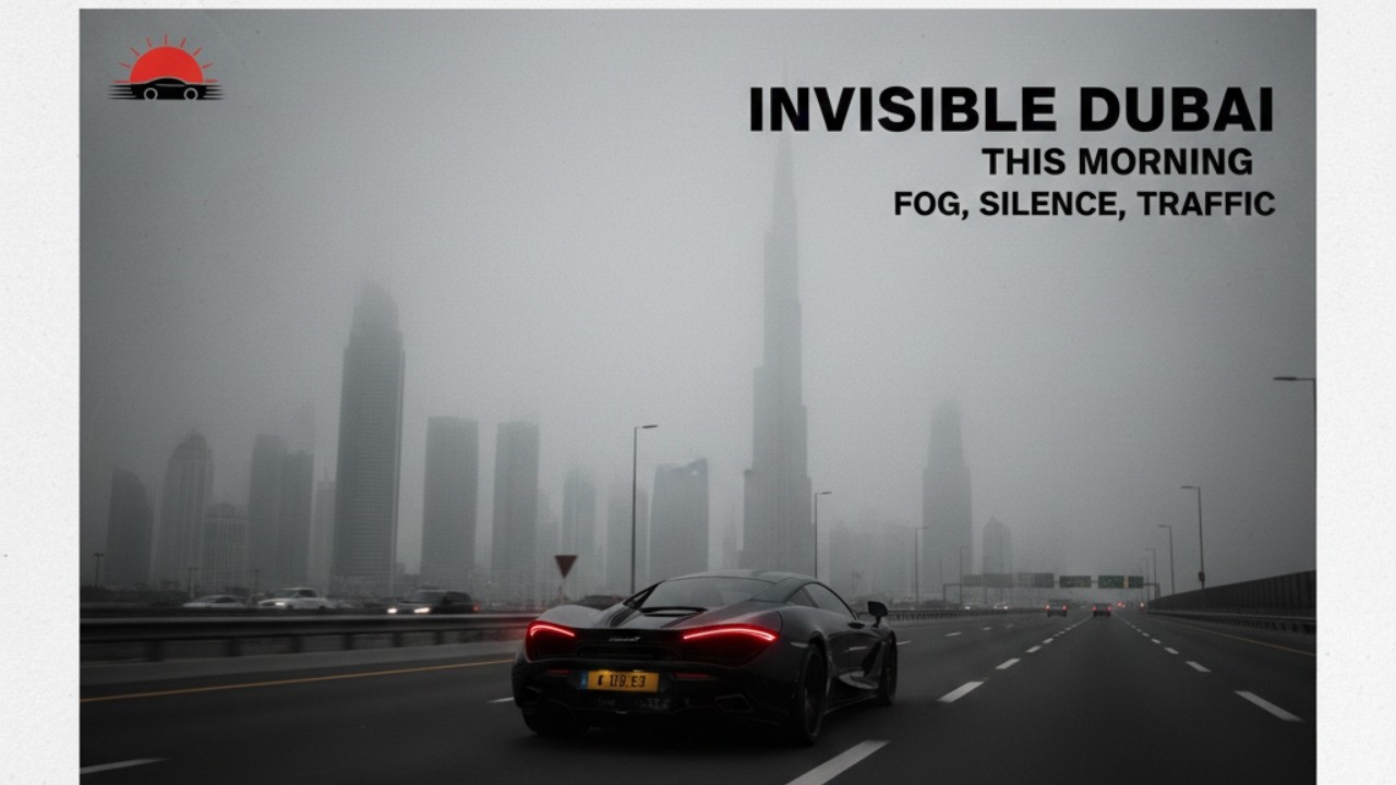 Invisible Dubai This Morning | Fog, Silence, and Traffic /Dubai’s Most Foggy Morning in 2026