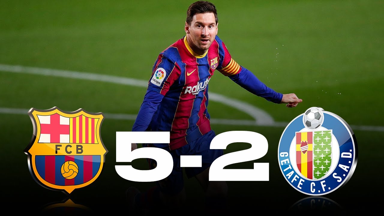 Barcelona Vs Getafe 5 2 La Liga 2021 Match Review 