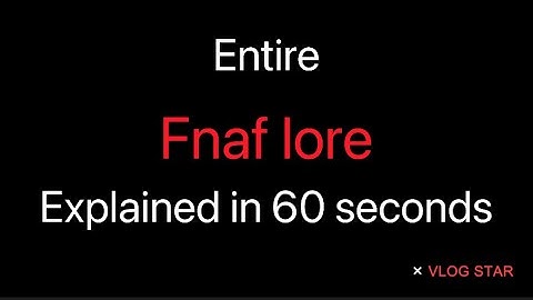 Entire Fnaf Timeline/Lore Explained In 60 Seconds