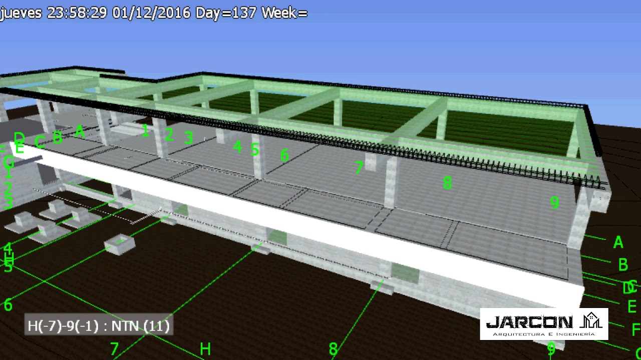 Simulación 4D Aulas - Navisworks 2017 - YouTube