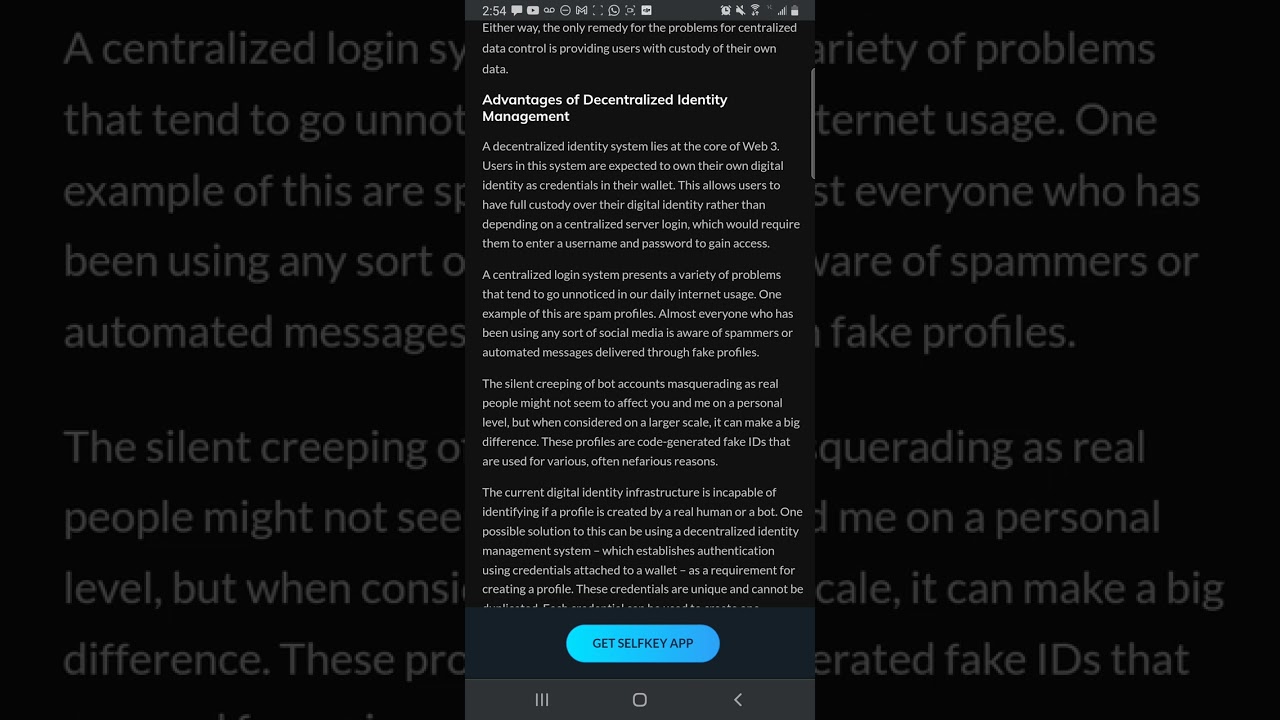 SELFKEY - A Decentralized Identity Infrastructure