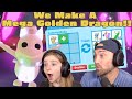 We Finally Did It! We Make A MEGA GOLDEN DRAGON! Roblox Adopt Me Dragon MEGA Mission!