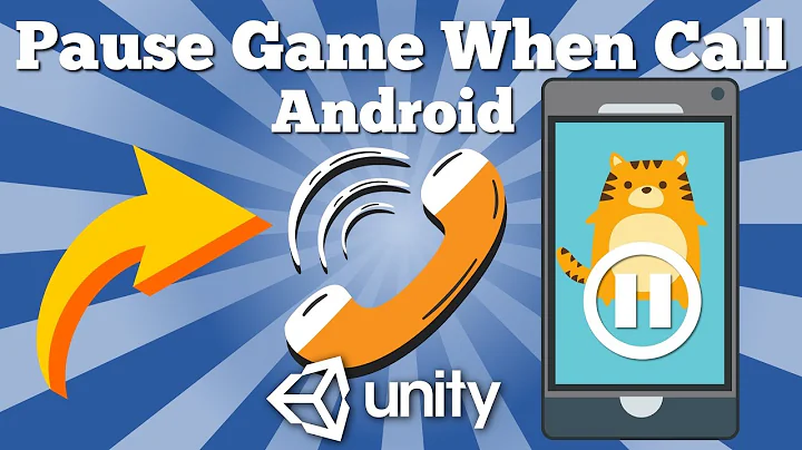 How To Pause Android Unity Game Receiving Incoming Call Or Pressing Home Button? Easy 2D Tutorial.