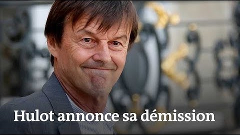 Nicolas Hulot annonce sa démission du gouvernement