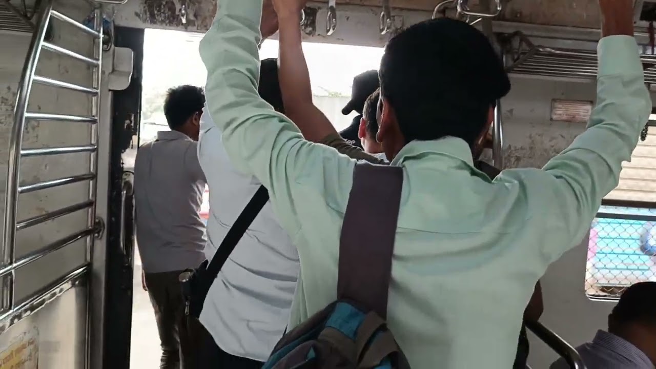 Mumbai Local Train Inside View | Copyright Free Stock Footage | Local Train Travel India