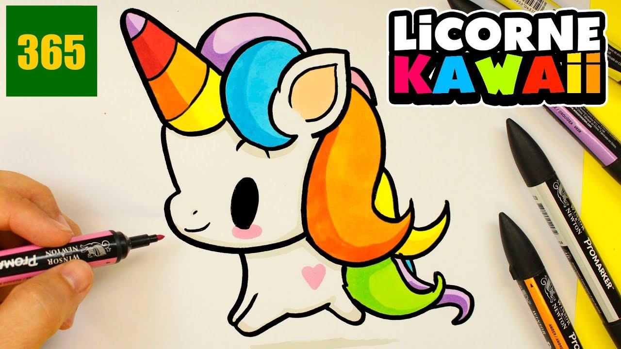 Comment Dessiner Un Licorne Kawaii Facile