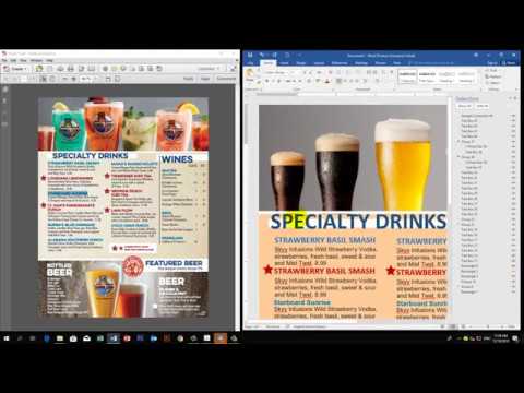 how to make restaurant menu in microsoft office word in 15mn make an online menu