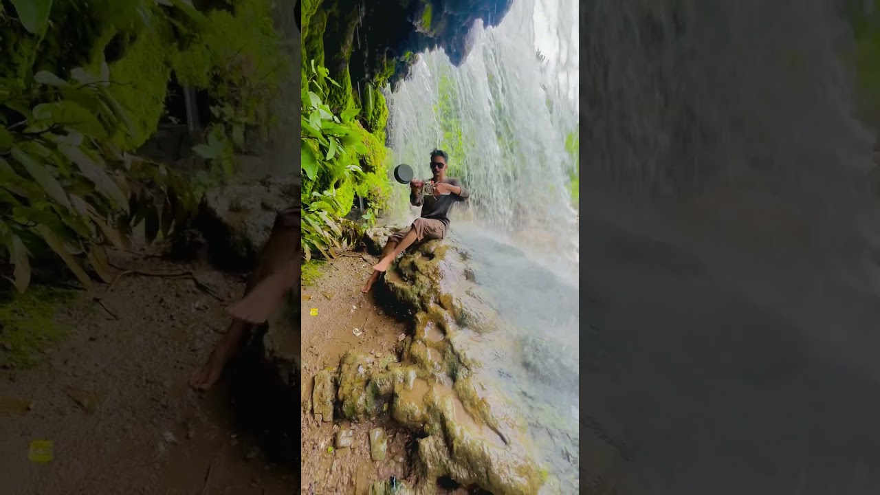 Cooking Maggi Under a Waterfall 🌊🔥 | Ultimate Nature Vibes 