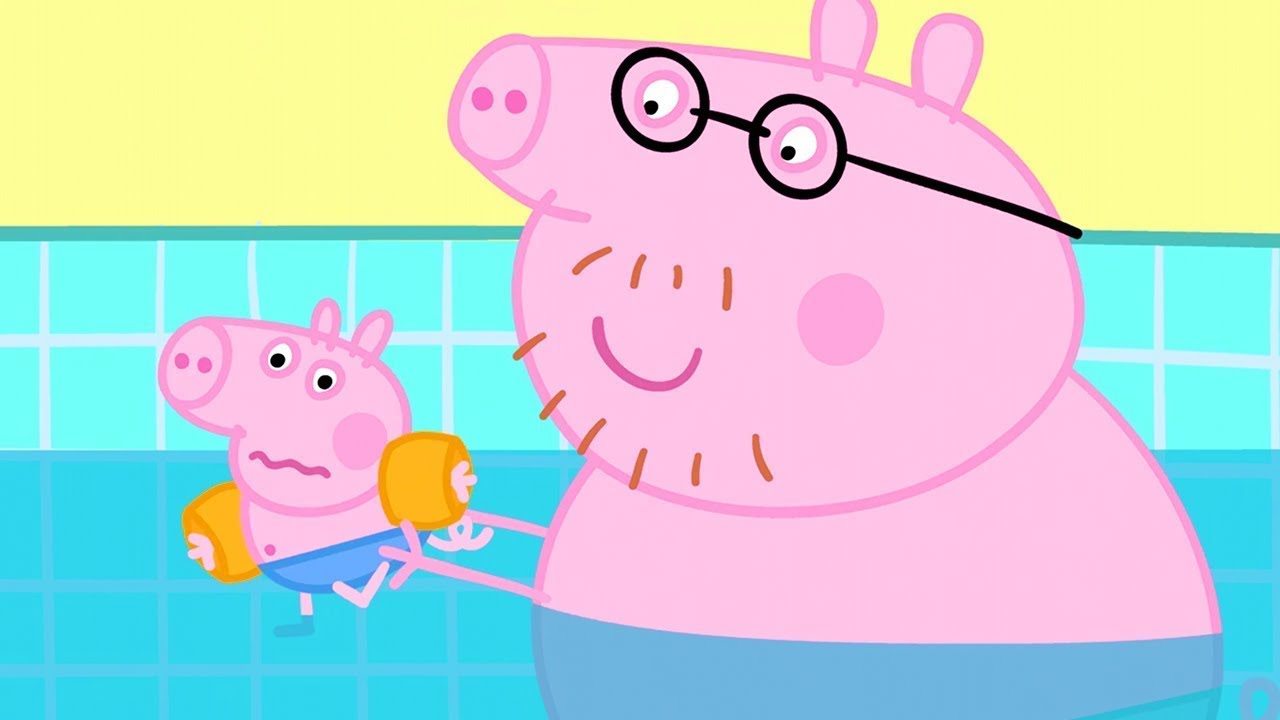 Daddy Pig Takes George Swimming Peppa Pig Official Channel Family daddy-pig-takes-george-swimming-peppa-pig-official-channel-family