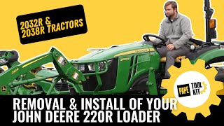 Removal and Install of Your 220R John Deere Loader by Papé Machinery Agriculture & Turf 877 views 5 months ago 8 minutes, 49 seconds