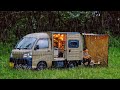 【車中泊キャンプ】雨音で目覚めたソロキャンピング 盛岡冷麺 Relaxing nature ASMR アソビトキャンプフィールド asobito camp field
