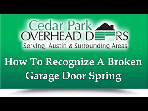 Garage Door Spring Repair | Cedar Park Overhead Doors - 